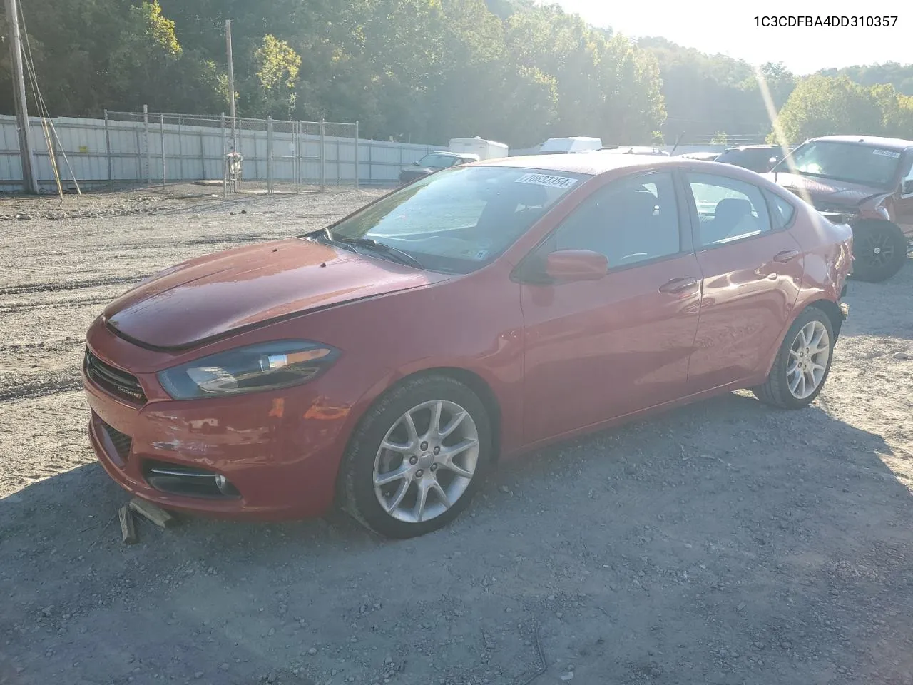 2013 Dodge Dart Sxt VIN: 1C3CDFBA4DD310357 Lot: 70632354