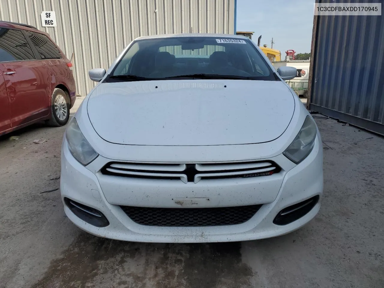 2013 Dodge Dart Sxt VIN: 1C3CDFBAXDD170945 Lot: 71635324