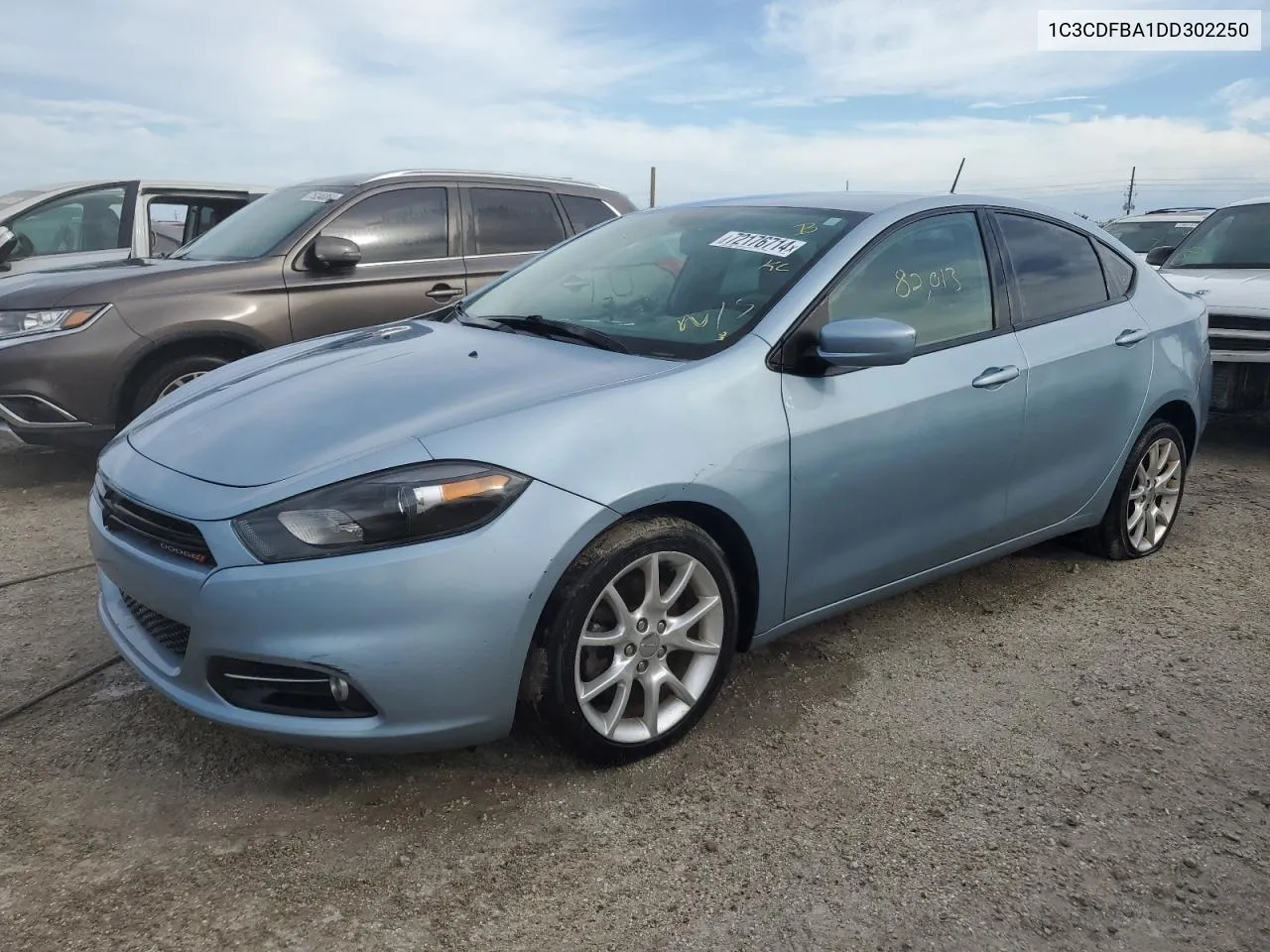 2013 Dodge Dart Sxt VIN: 1C3CDFBA1DD302250 Lot: 72176714