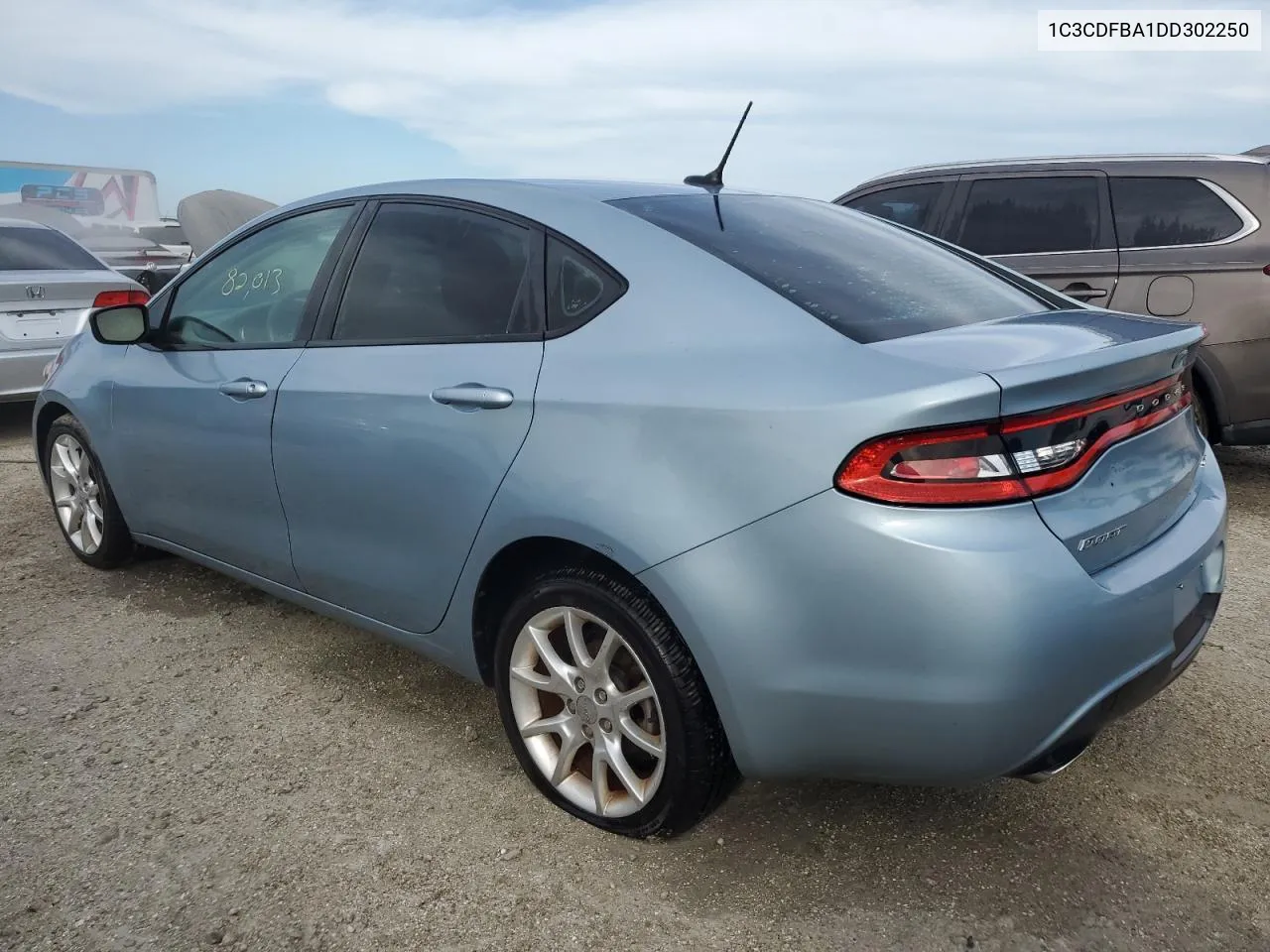 2013 Dodge Dart Sxt VIN: 1C3CDFBA1DD302250 Lot: 72176714