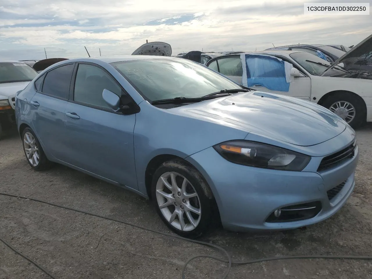 2013 Dodge Dart Sxt VIN: 1C3CDFBA1DD302250 Lot: 72176714