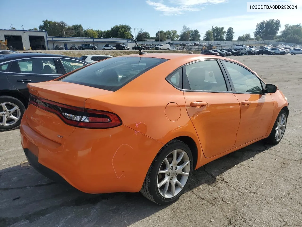 2013 Dodge Dart Sxt VIN: 1C3CDFBA8DD292624 Lot: 72433084