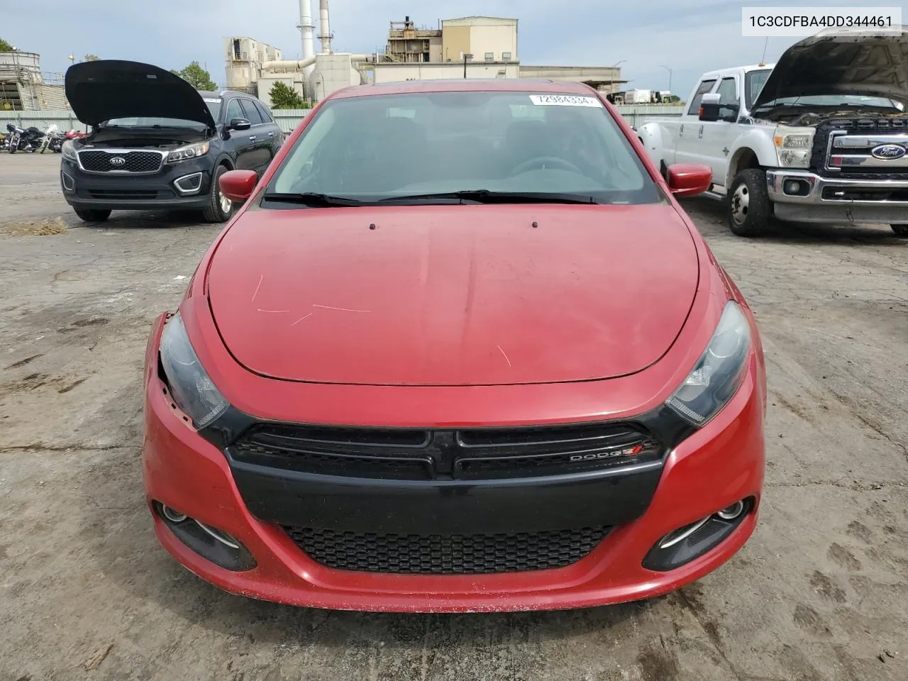 2013 Dodge Dart Sxt VIN: 1C3CDFBA4DD344461 Lot: 72984334