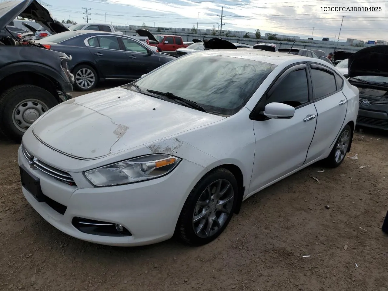 2013 Dodge Dart Limited VIN: 1C3CDFCA3DD104025 Lot: 74007794