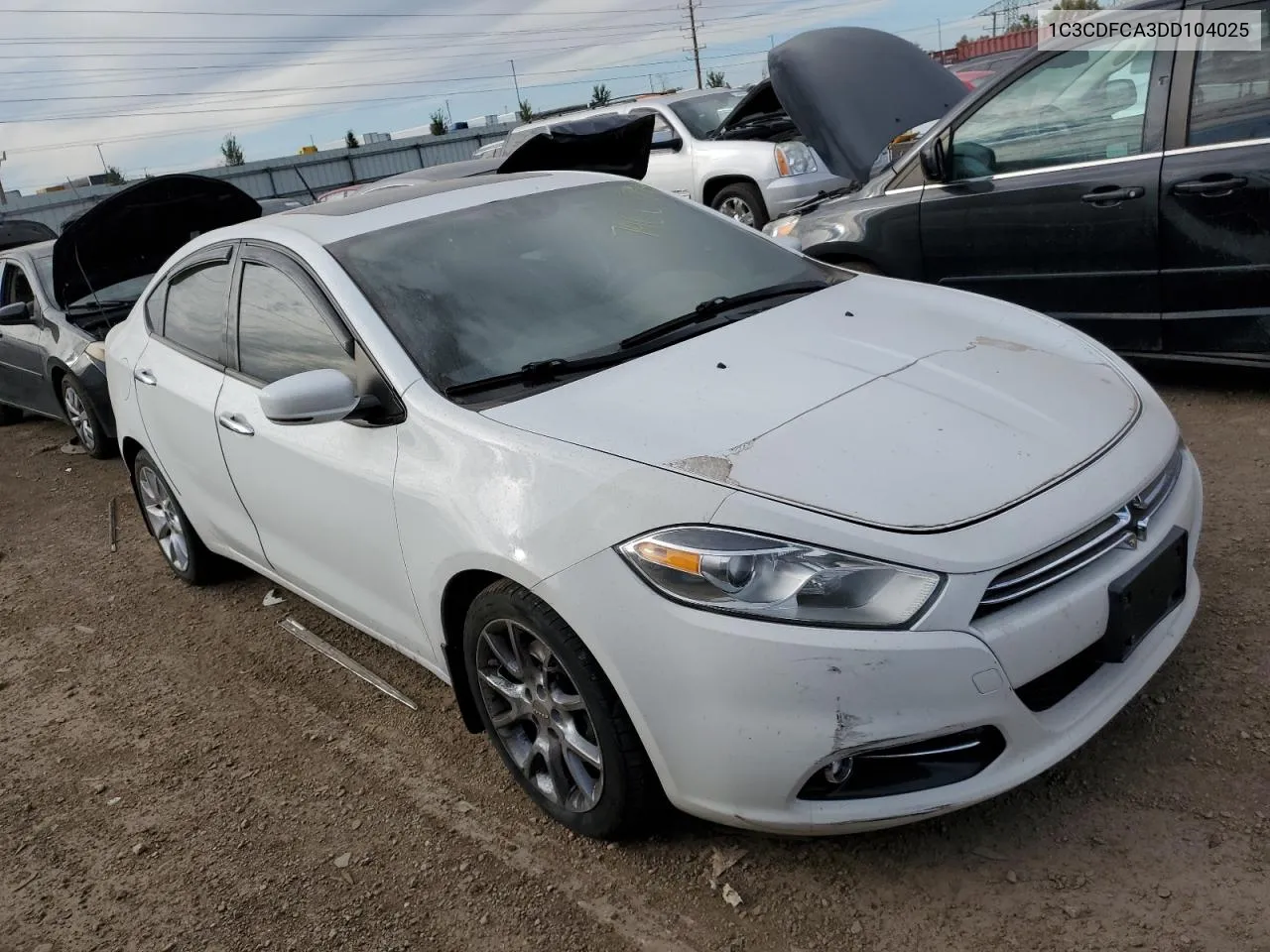 2013 Dodge Dart Limited VIN: 1C3CDFCA3DD104025 Lot: 74007794