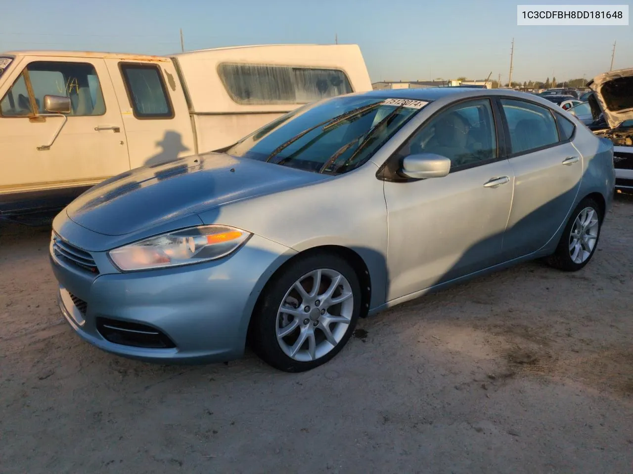 2013 Dodge Dart Sxt VIN: 1C3CDFBH8DD181648 Lot: 75128074