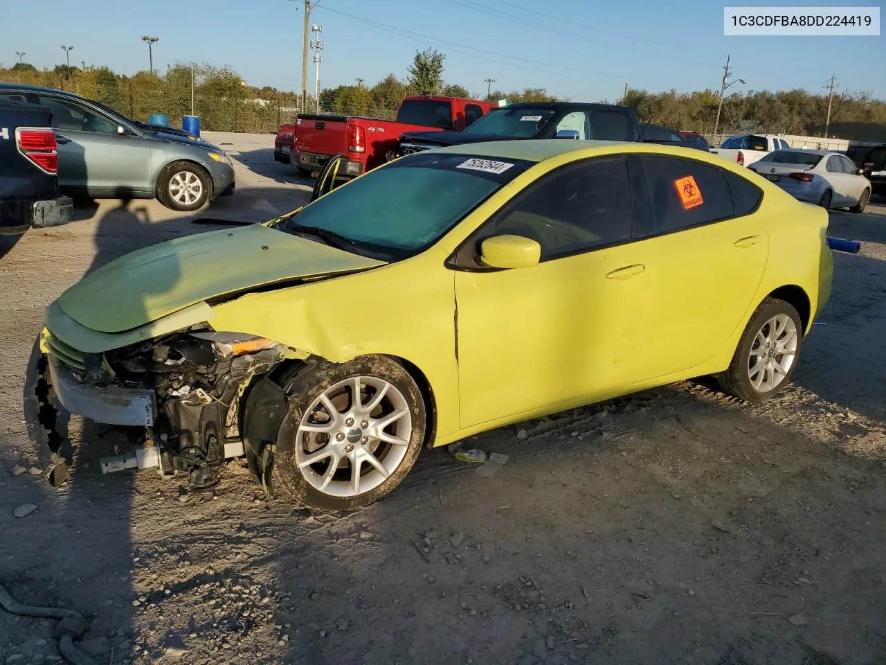 2013 Dodge Dart Sxt VIN: 1C3CDFBA8DD224419 Lot: 75262644