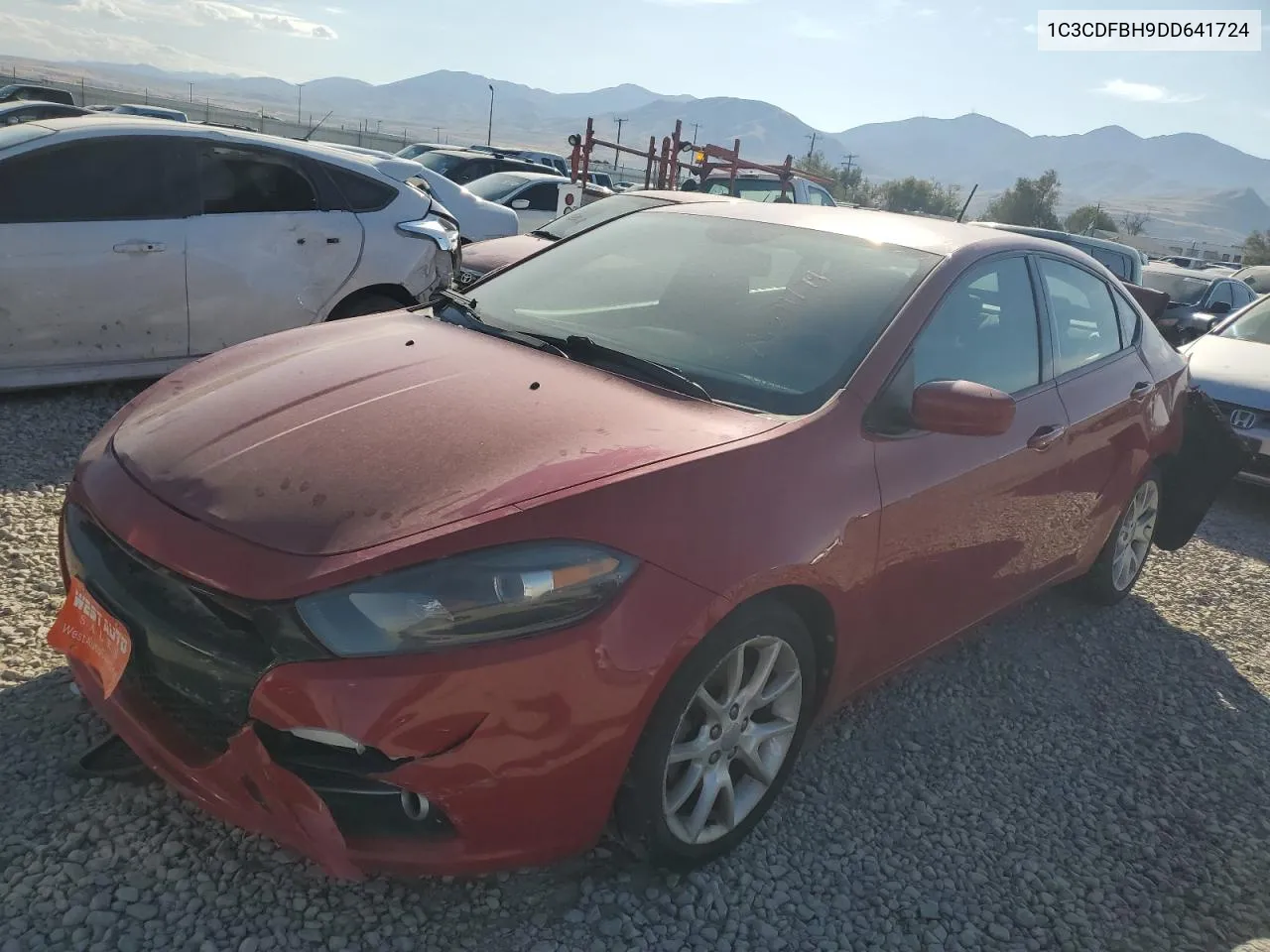 2013 Dodge Dart Sxt VIN: 1C3CDFBH9DD641724 Lot: 75291794