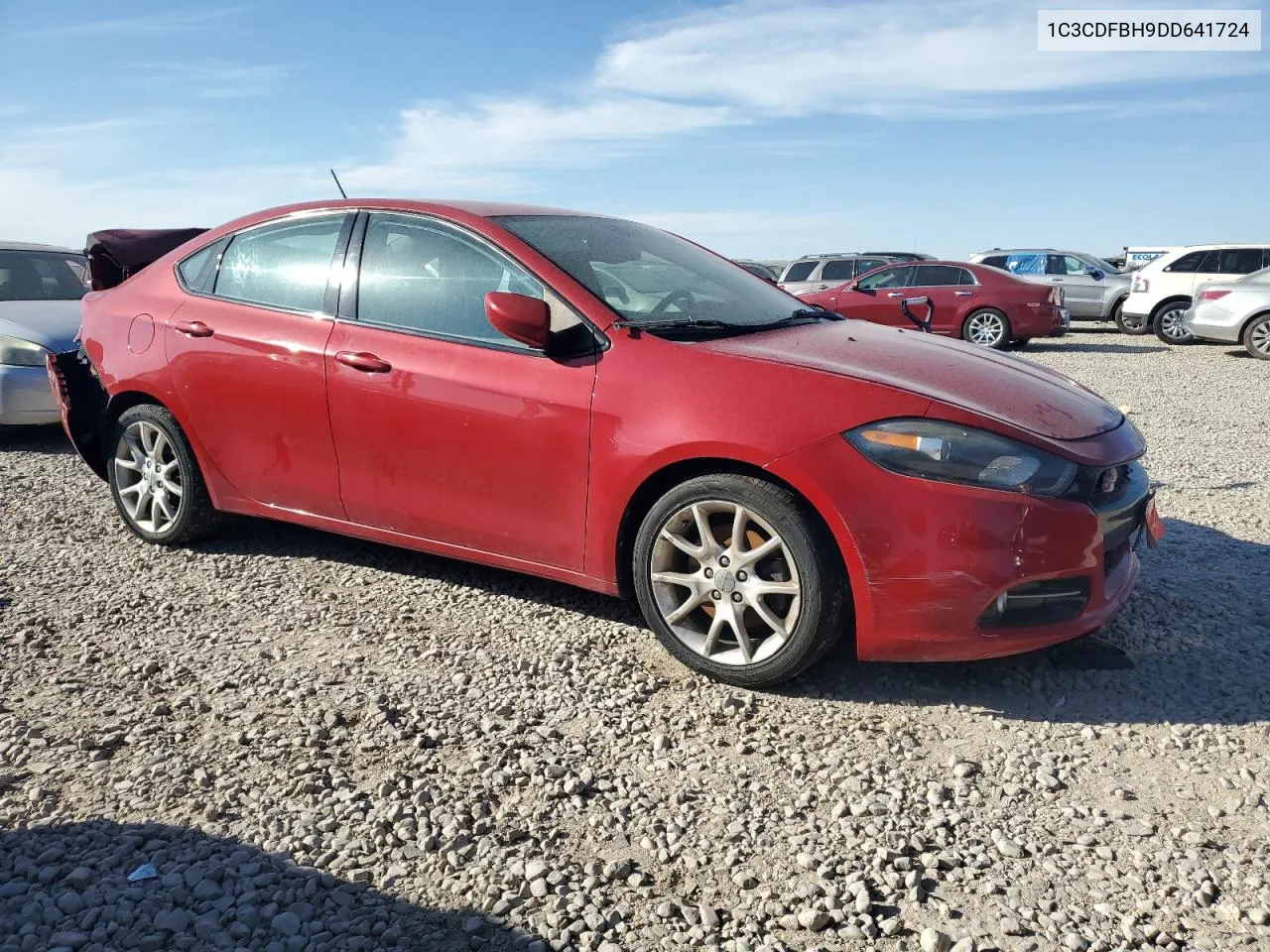 2013 Dodge Dart Sxt VIN: 1C3CDFBH9DD641724 Lot: 75291794