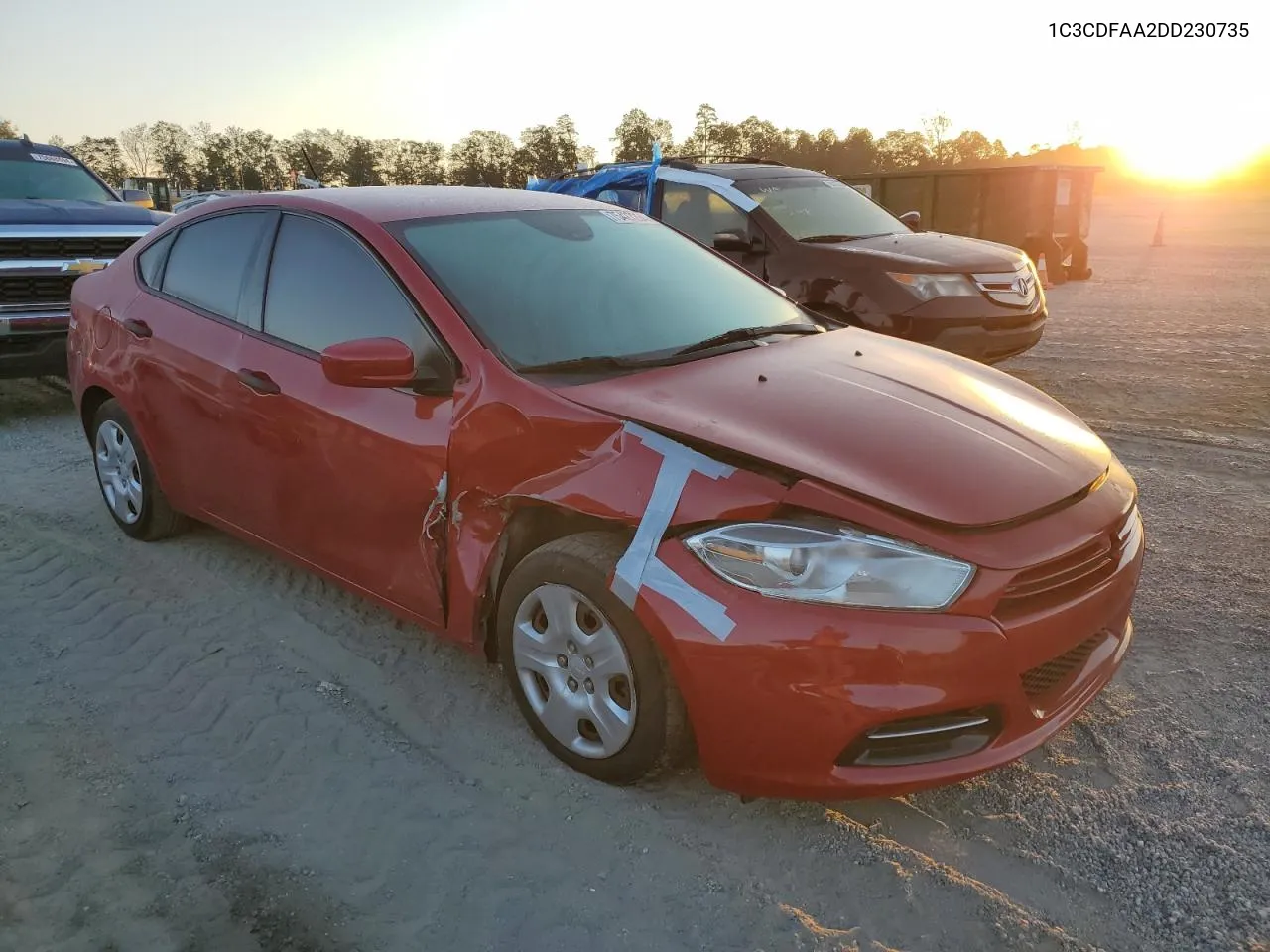 2013 Dodge Dart Se VIN: 1C3CDFAA2DD230735 Lot: 75427294