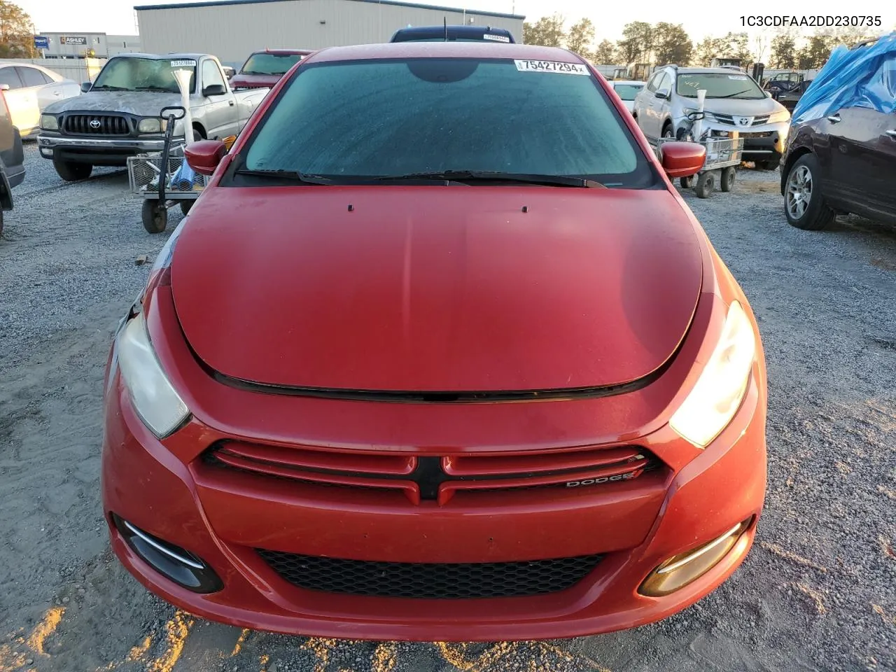 2013 Dodge Dart Se VIN: 1C3CDFAA2DD230735 Lot: 75427294