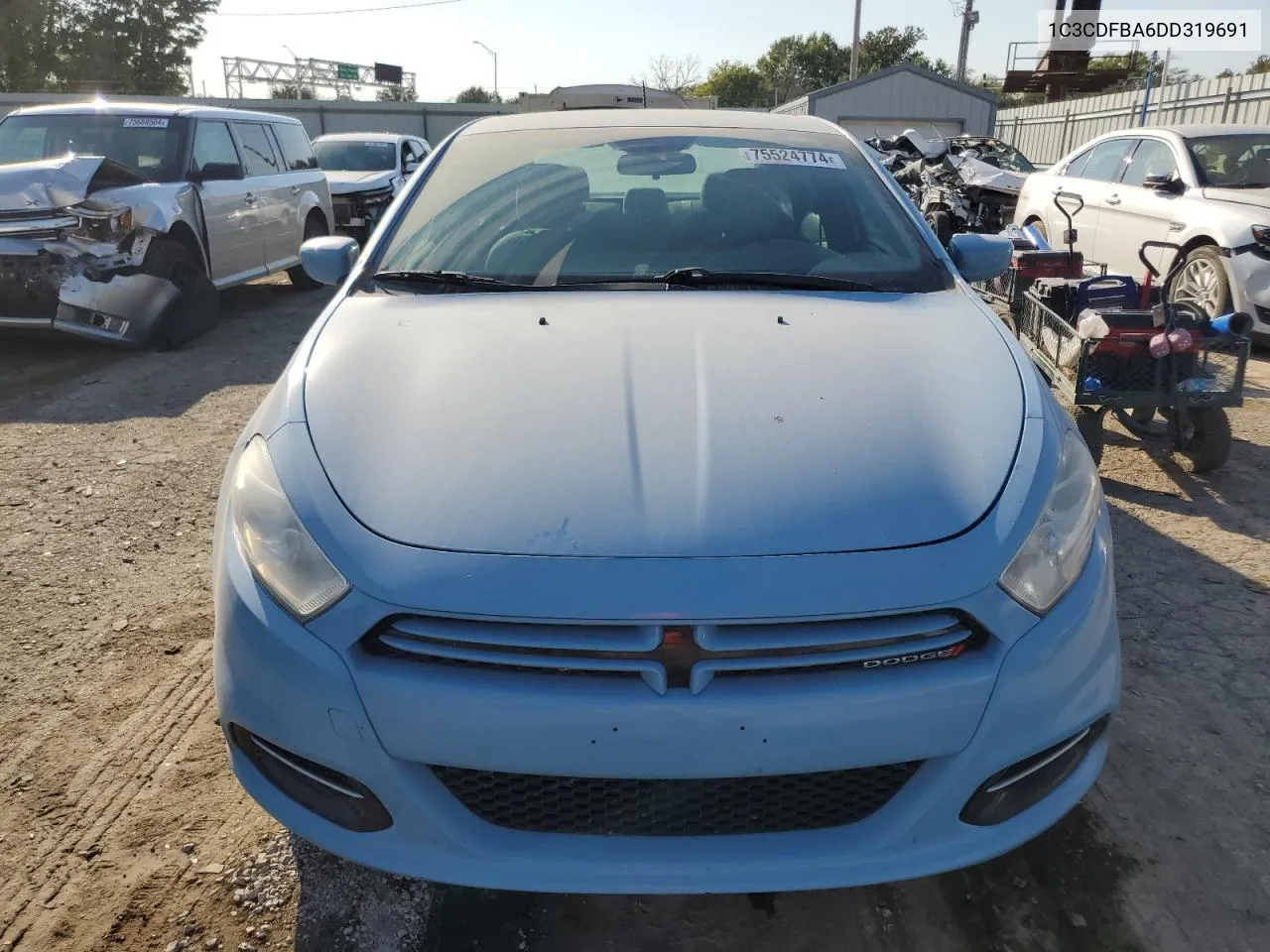 2013 Dodge Dart Sxt VIN: 1C3CDFBA6DD319691 Lot: 75524774