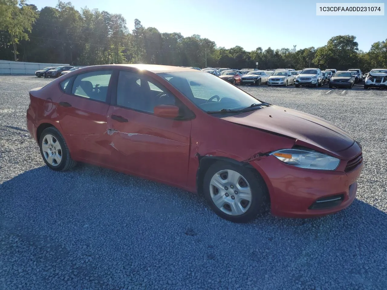 2013 Dodge Dart Se VIN: 1C3CDFAA0DD231074 Lot: 75694464