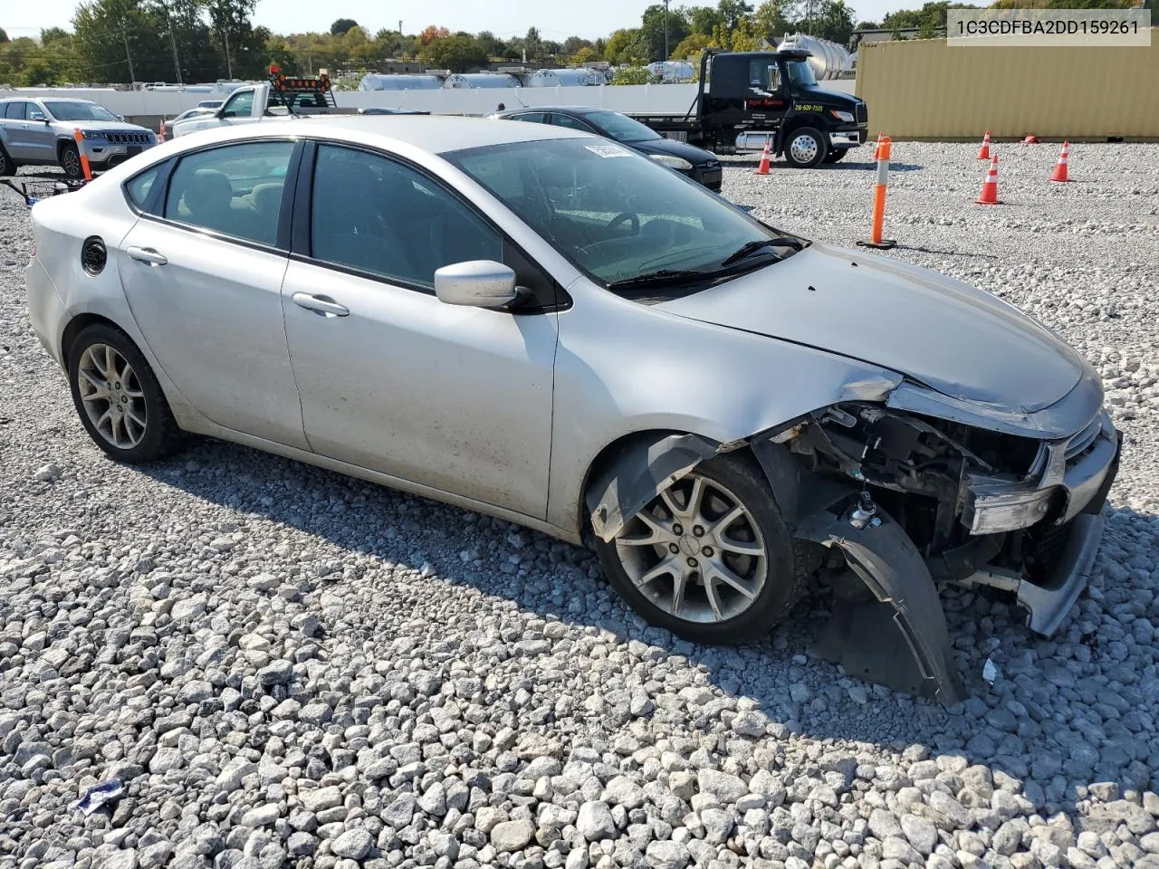 2013 Dodge Dart Sxt VIN: 1C3CDFBA2DD159261 Lot: 75850364