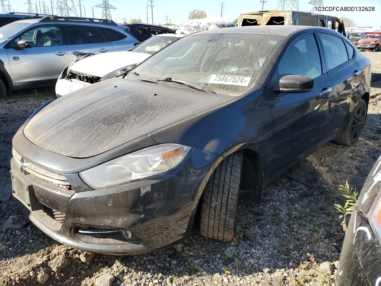 2013 Dodge Dart Limited VIN: 1C3CDFCA8DD132628 Lot: 75867524