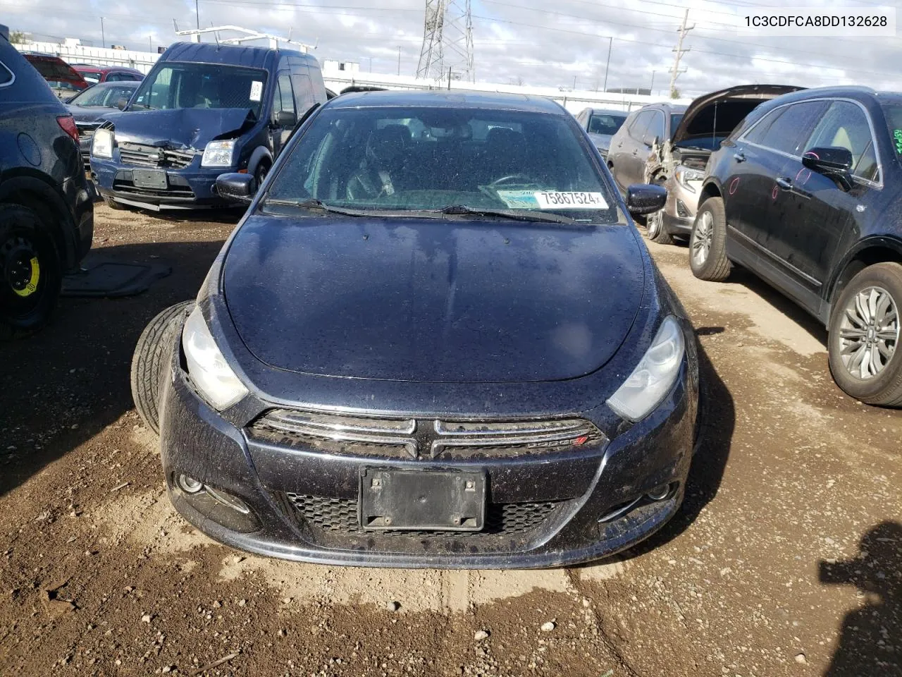 2013 Dodge Dart Limited VIN: 1C3CDFCA8DD132628 Lot: 75867524