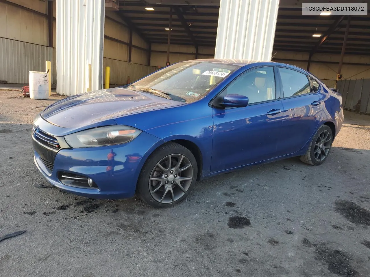 2013 Dodge Dart Sxt VIN: 1C3CDFBA3DD118072 Lot: 76560124