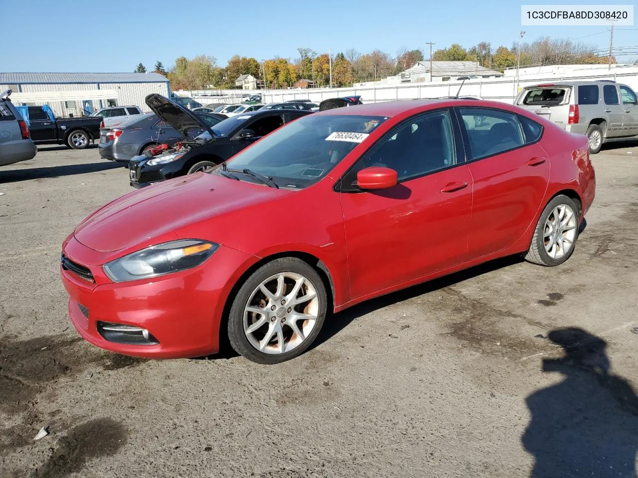 2013 Dodge Dart Sxt VIN: 1C3CDFBA8DD308420 Lot: 76630464