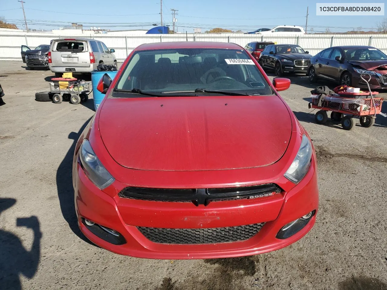 2013 Dodge Dart Sxt VIN: 1C3CDFBA8DD308420 Lot: 76630464