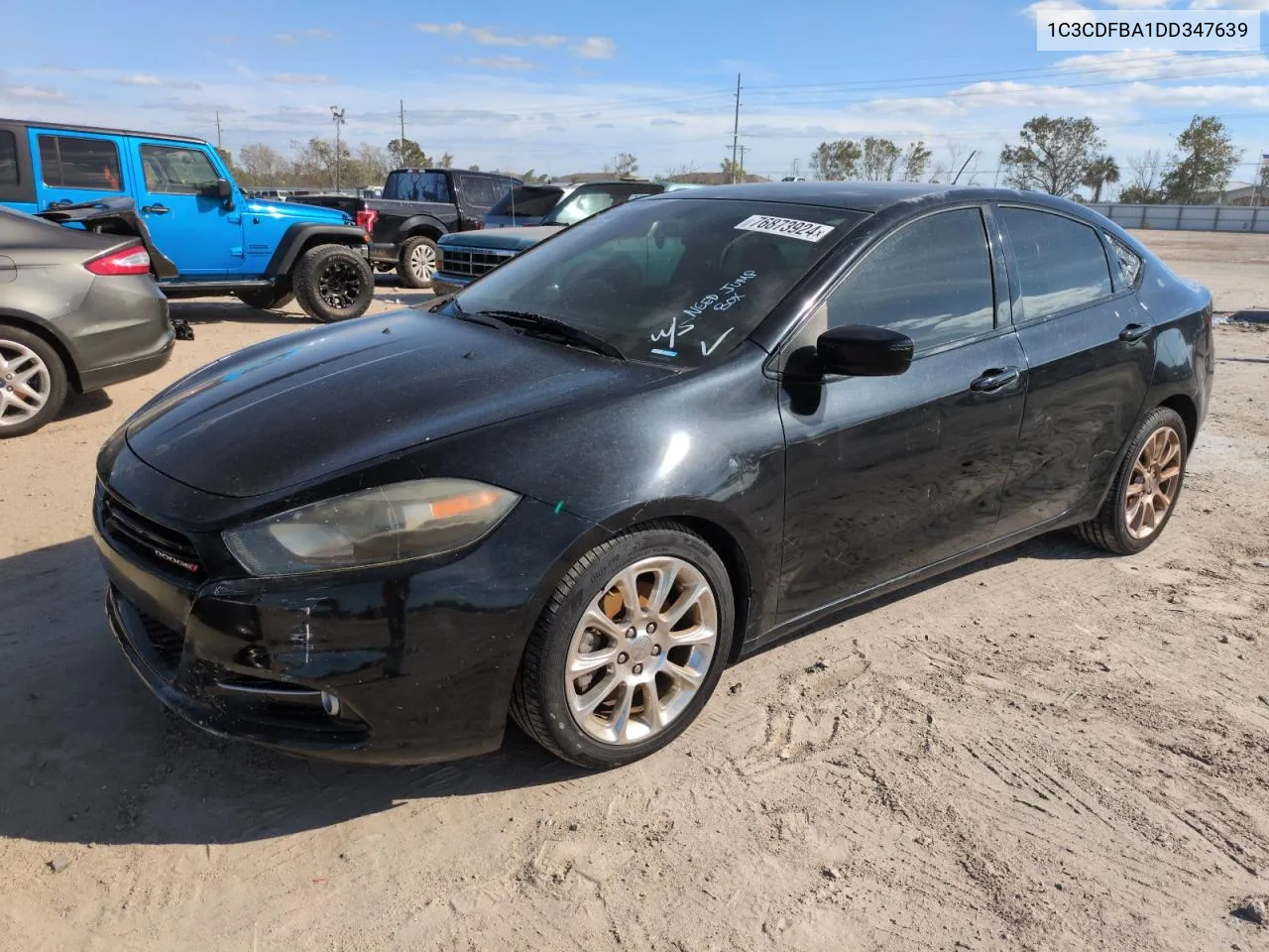 2013 Dodge Dart Sxt VIN: 1C3CDFBA1DD347639 Lot: 76873924