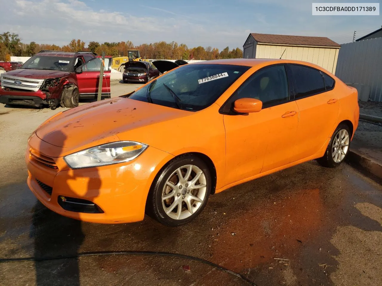 2013 Dodge Dart Sxt VIN: 1C3CDFBA0DD171389 Lot: 77638044