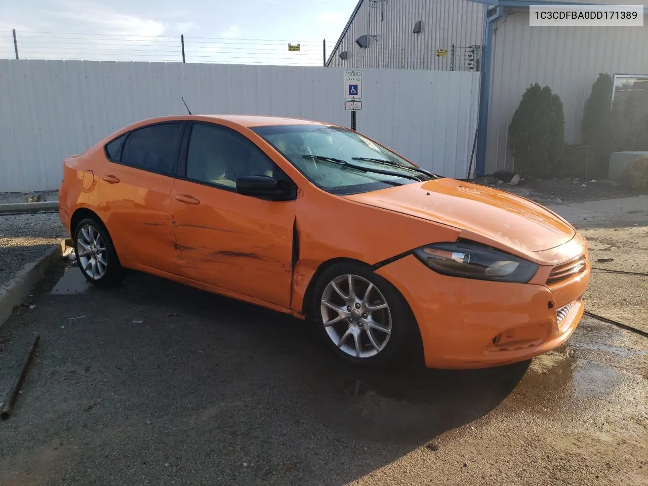 2013 Dodge Dart Sxt VIN: 1C3CDFBA0DD171389 Lot: 77638044