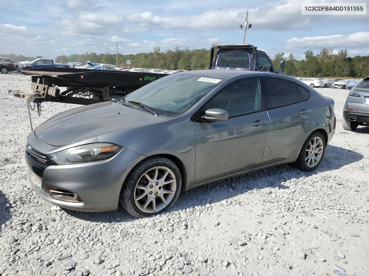 2013 Dodge Dart Sxt VIN: 1C3CDFBA4DD151355 Lot: 78700224