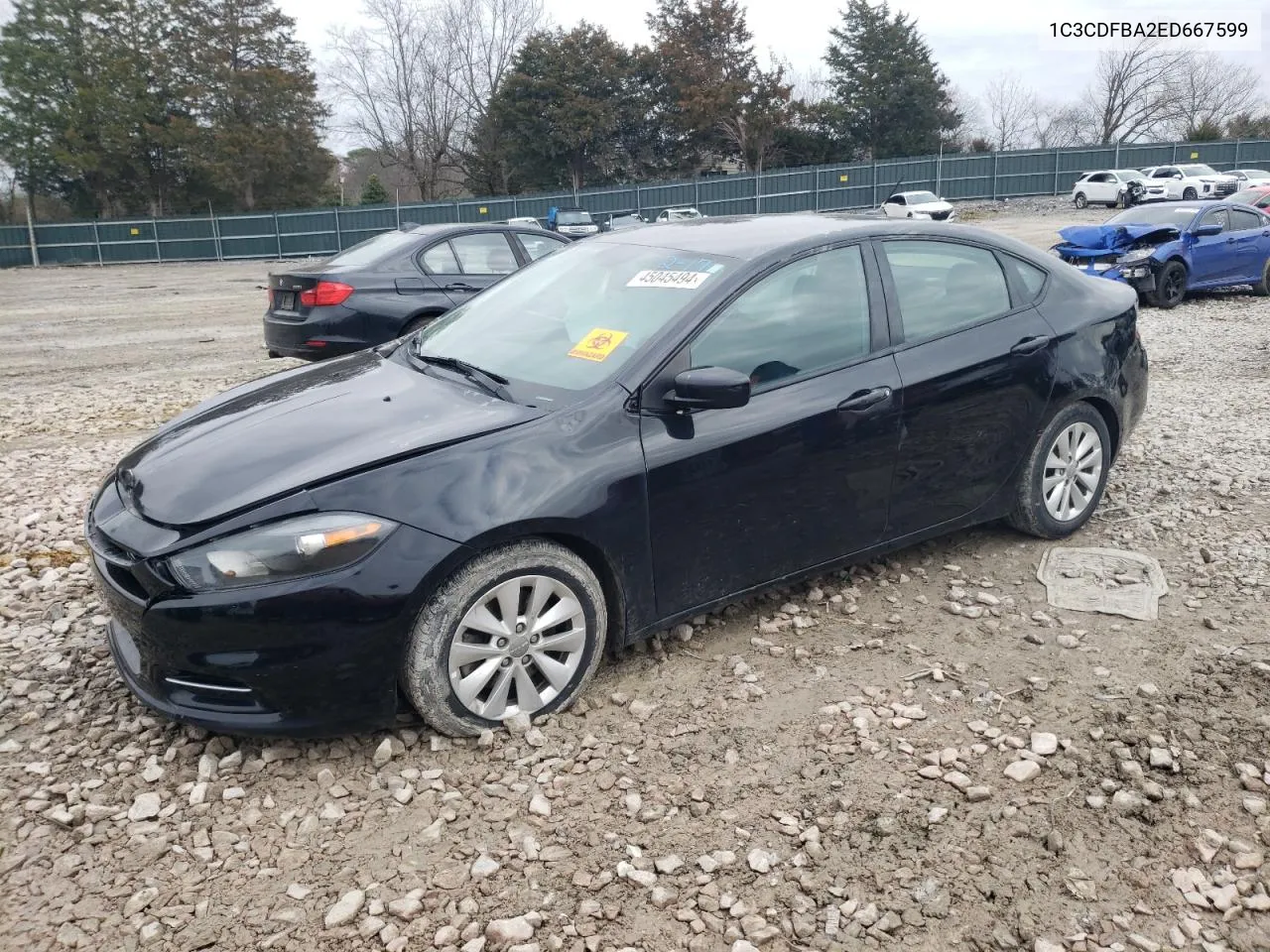 2014 Dodge Dart Sxt VIN: 1C3CDFBA2ED667599 Lot: 45045494