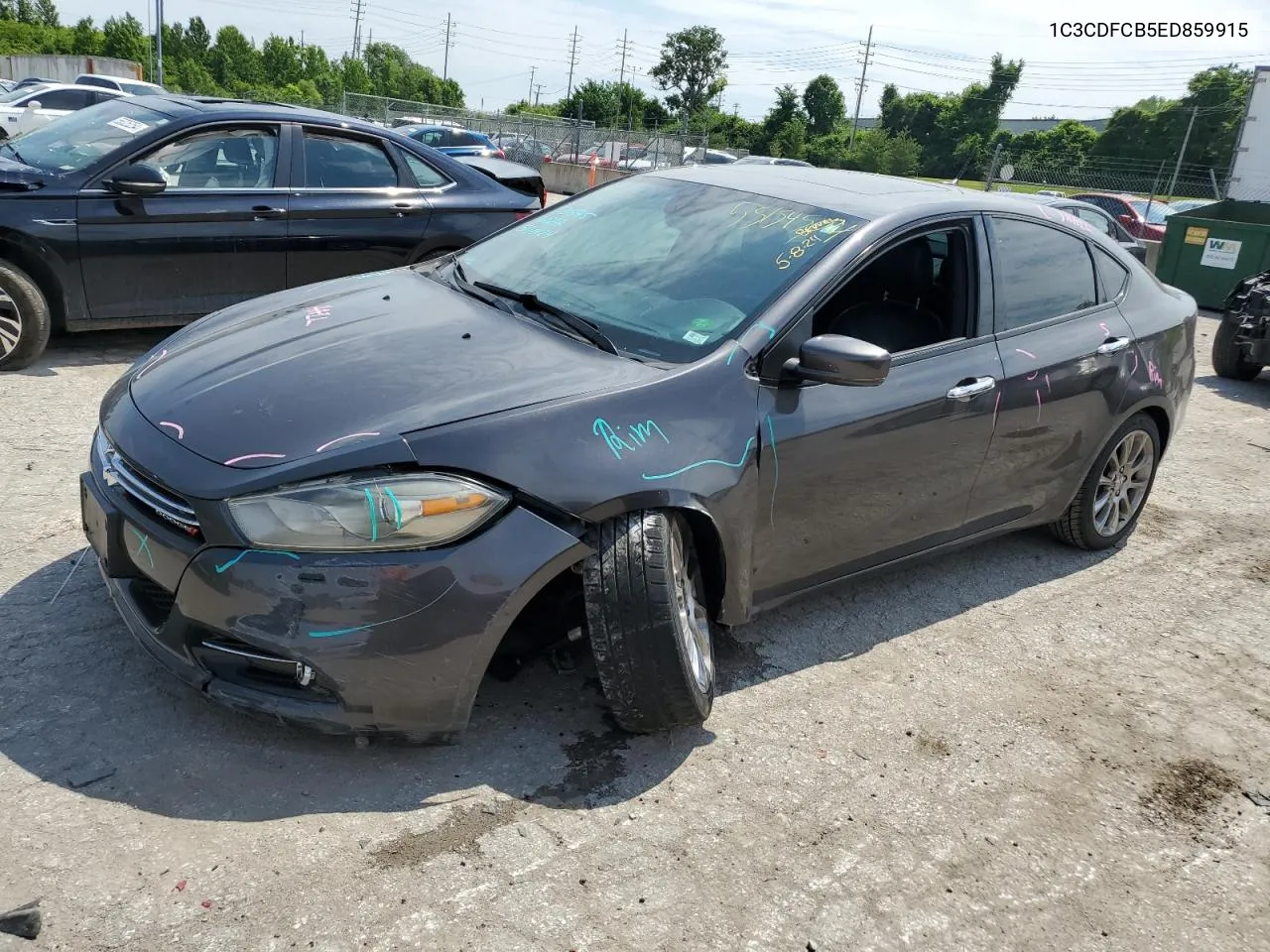 2014 Dodge Dart Limited VIN: 1C3CDFCB5ED859915 Lot: 55154504