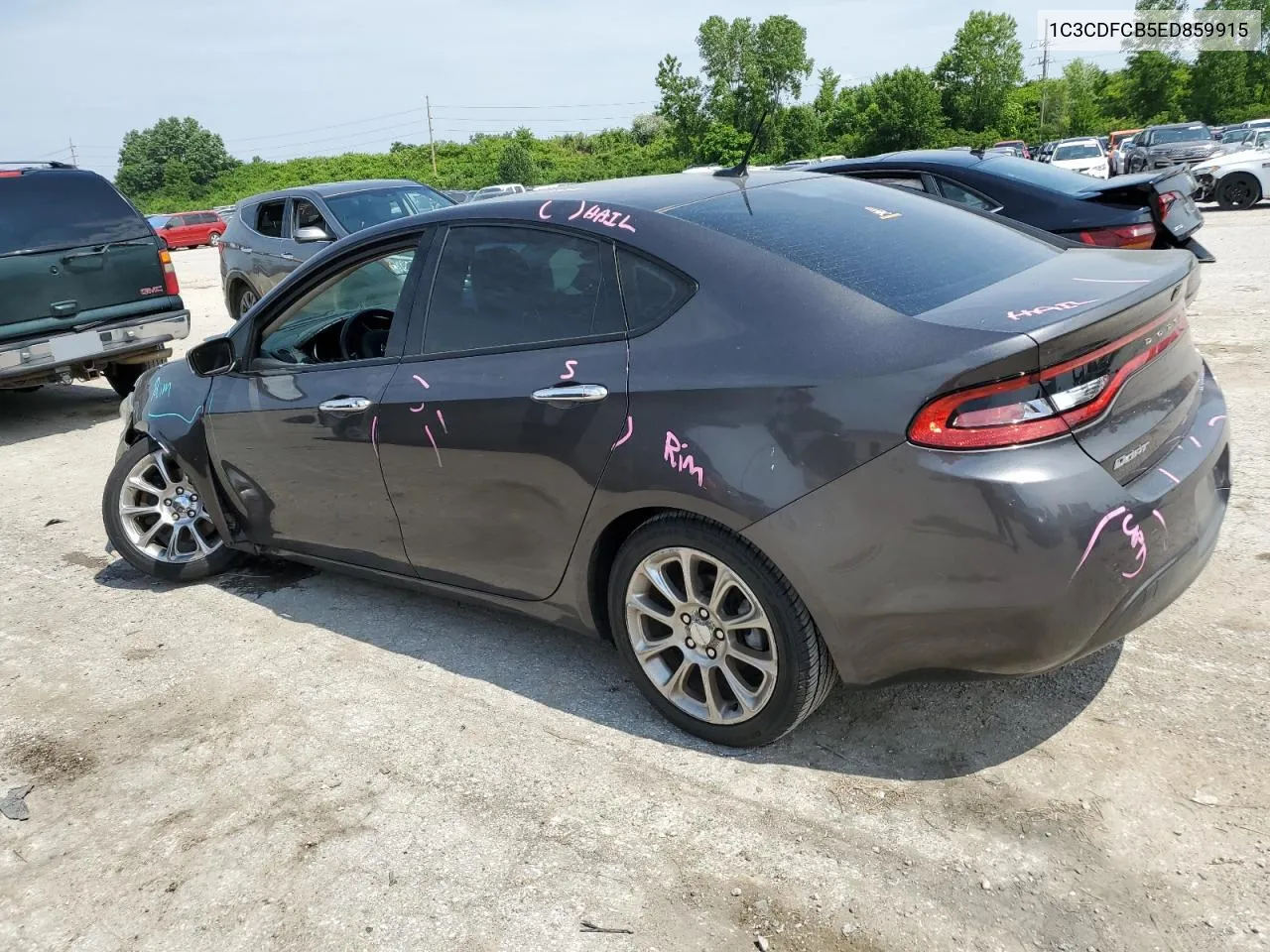 2014 Dodge Dart Limited VIN: 1C3CDFCB5ED859915 Lot: 55154504