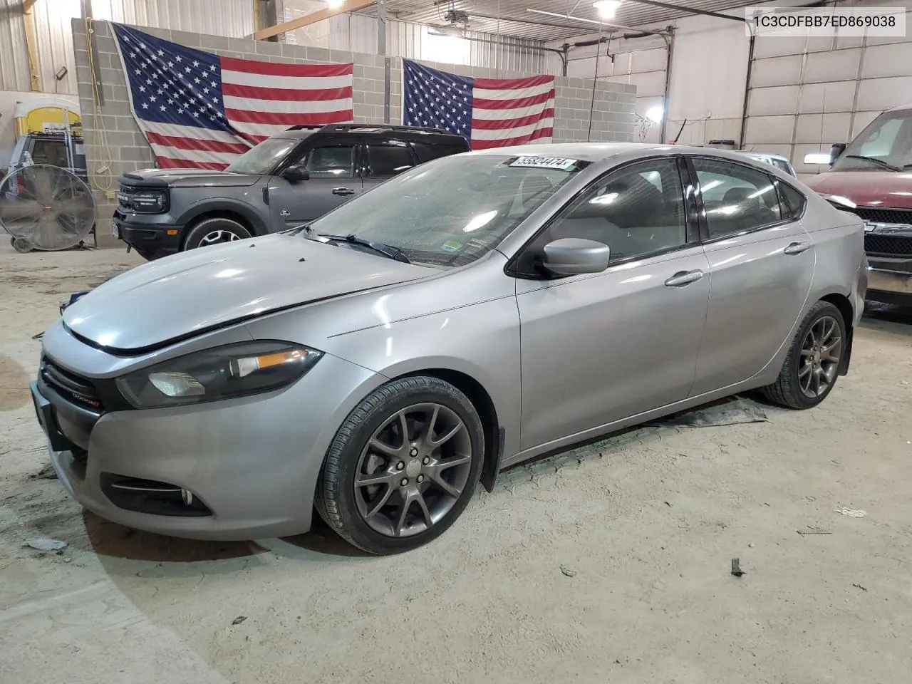 2014 Dodge Dart Sxt VIN: 1C3CDFBB7ED869038 Lot: 55824474