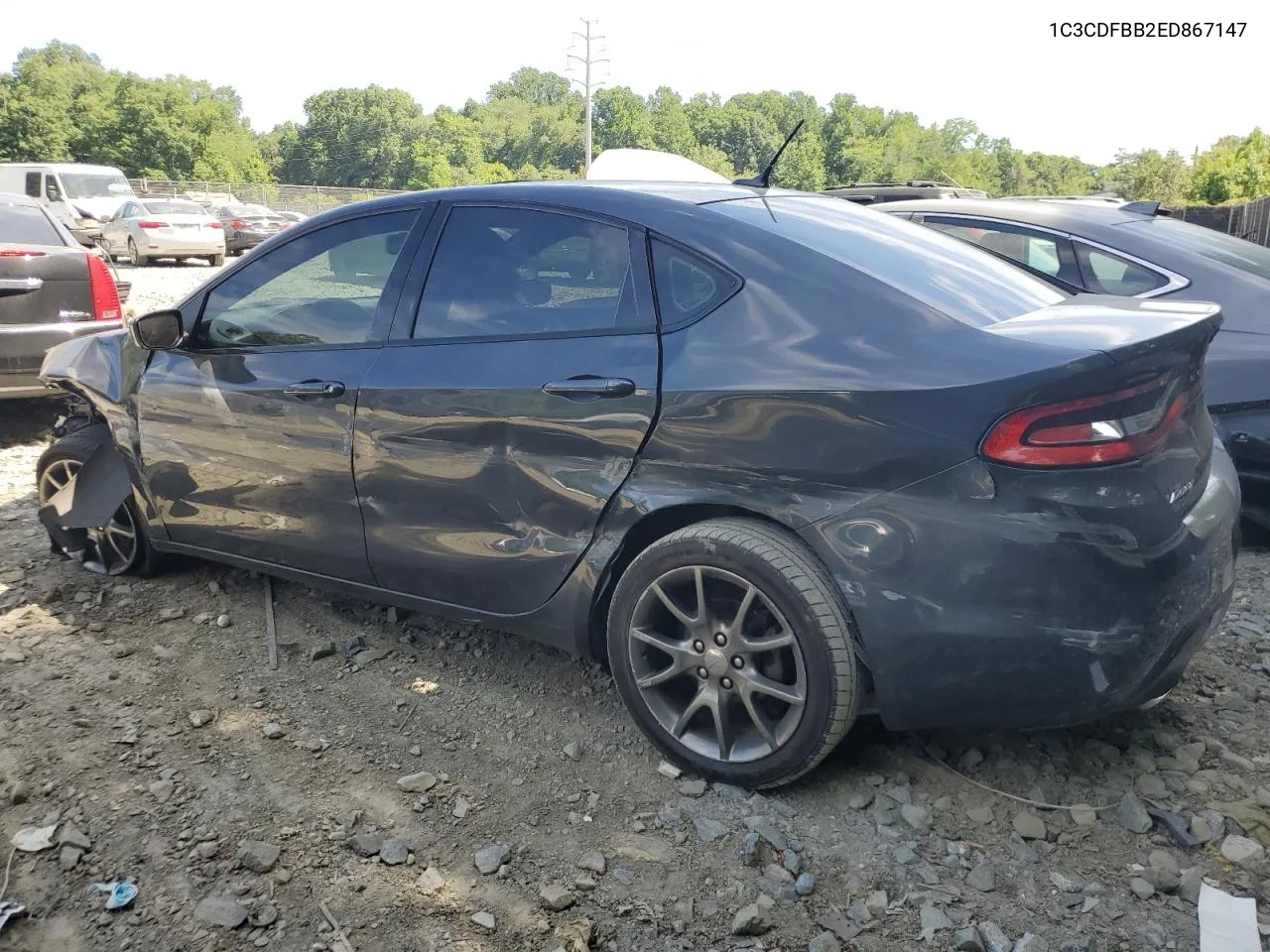 2014 Dodge Dart Sxt VIN: 1C3CDFBB2ED867147 Lot: 59556414