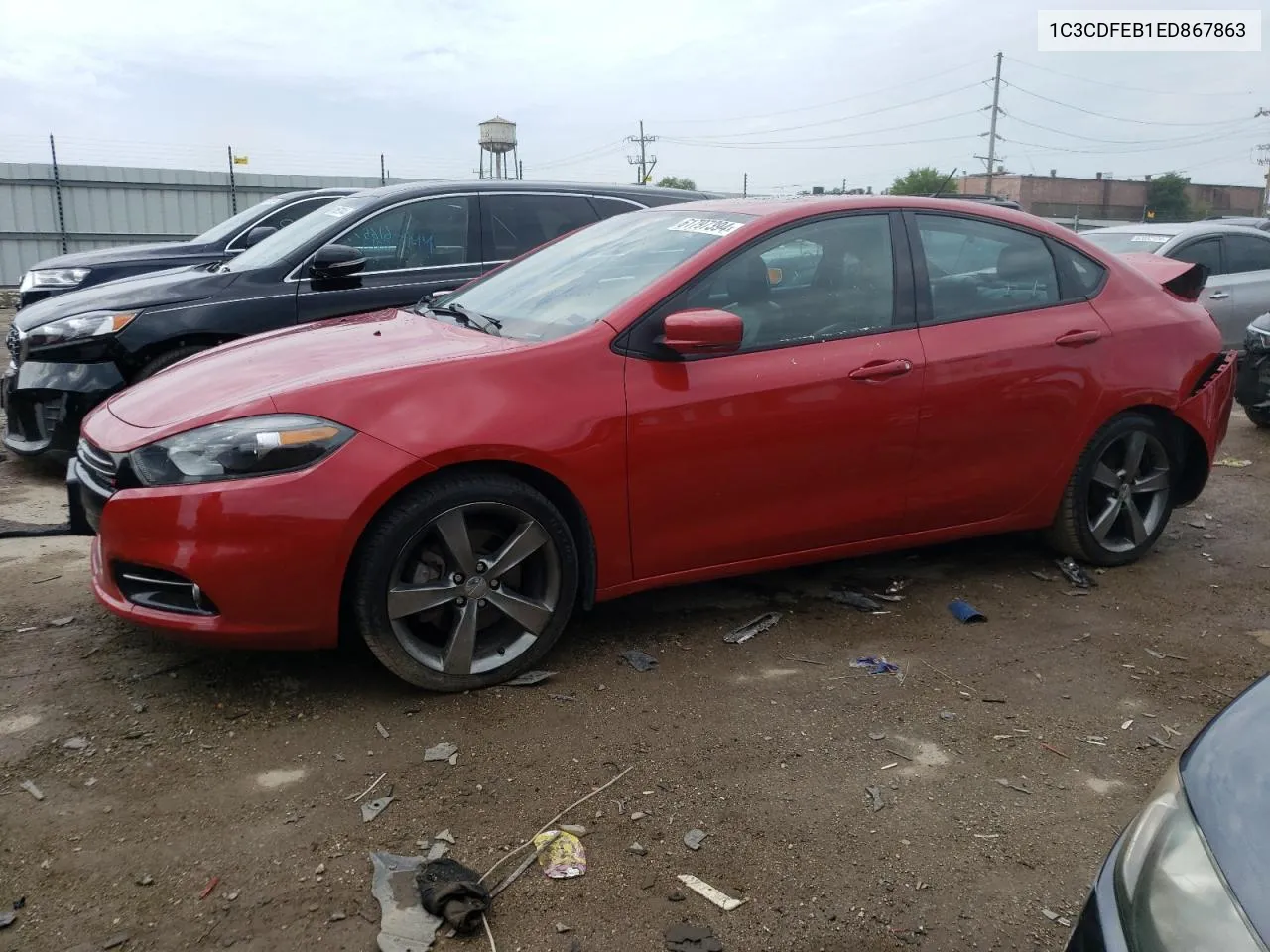 1C3CDFEB1ED867863 2014 Dodge Dart Gt