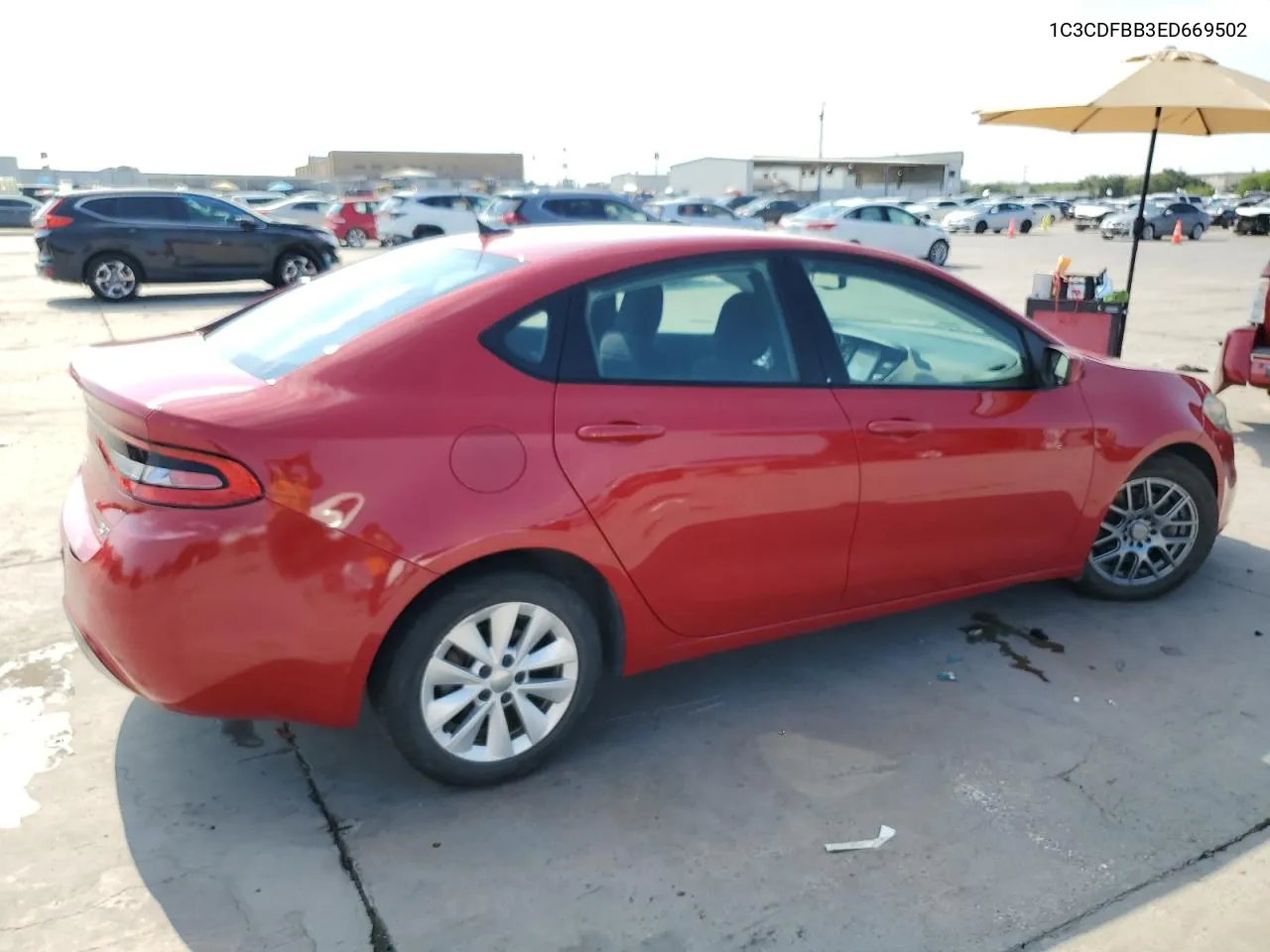 1C3CDFBB3ED669502 2014 Dodge Dart Sxt