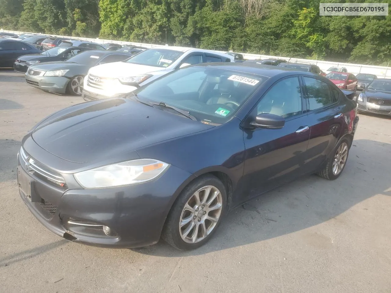 2014 Dodge Dart Limited VIN: 1C3CDFCB5ED670195 Lot: 67281544