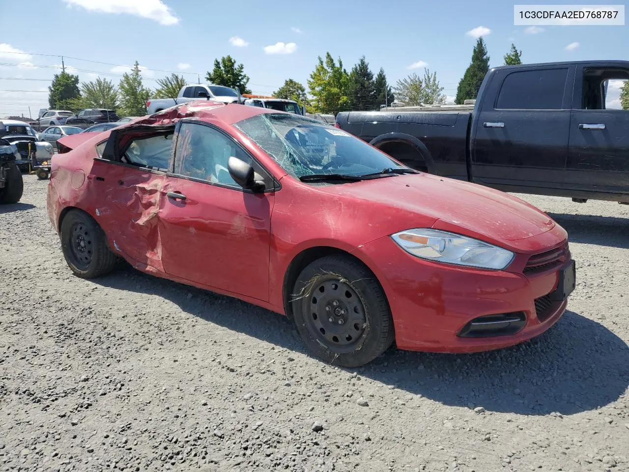 2014 Dodge Dart Se VIN: 1C3CDFAA2ED768787 Lot: 67470934