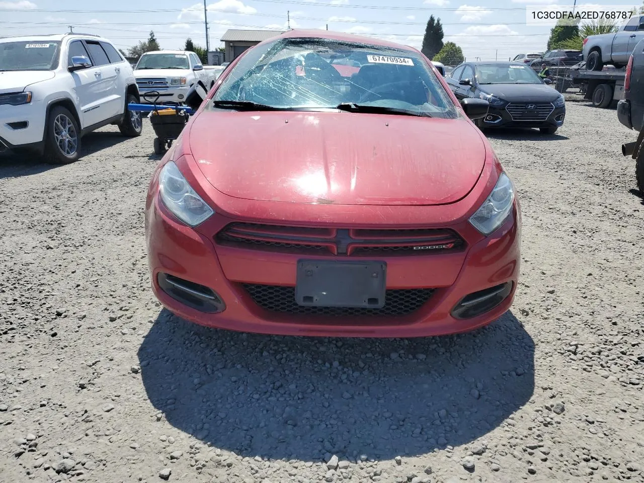 2014 Dodge Dart Se VIN: 1C3CDFAA2ED768787 Lot: 67470934