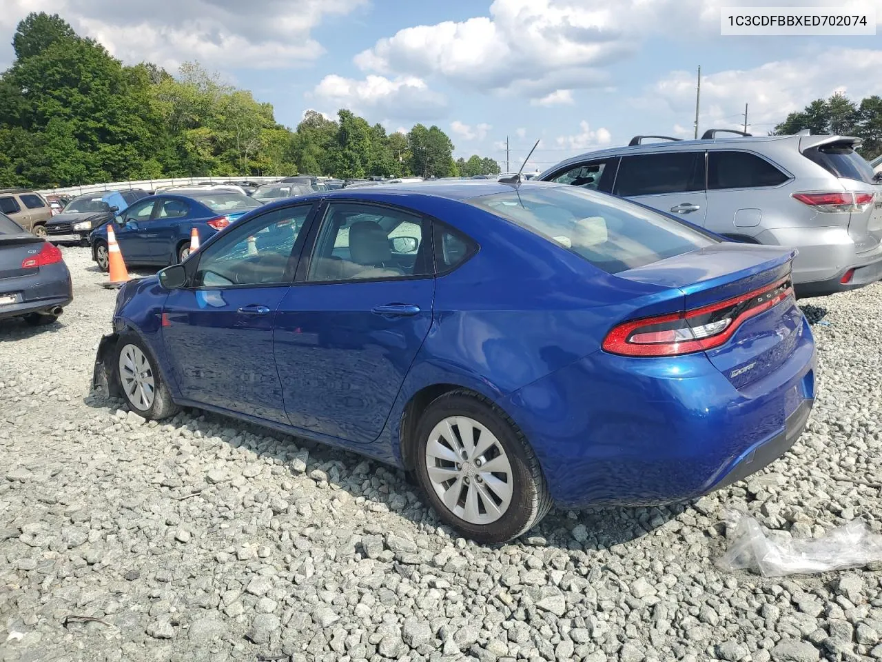 2014 Dodge Dart Sxt VIN: 1C3CDFBBXED702074 Lot: 68272134