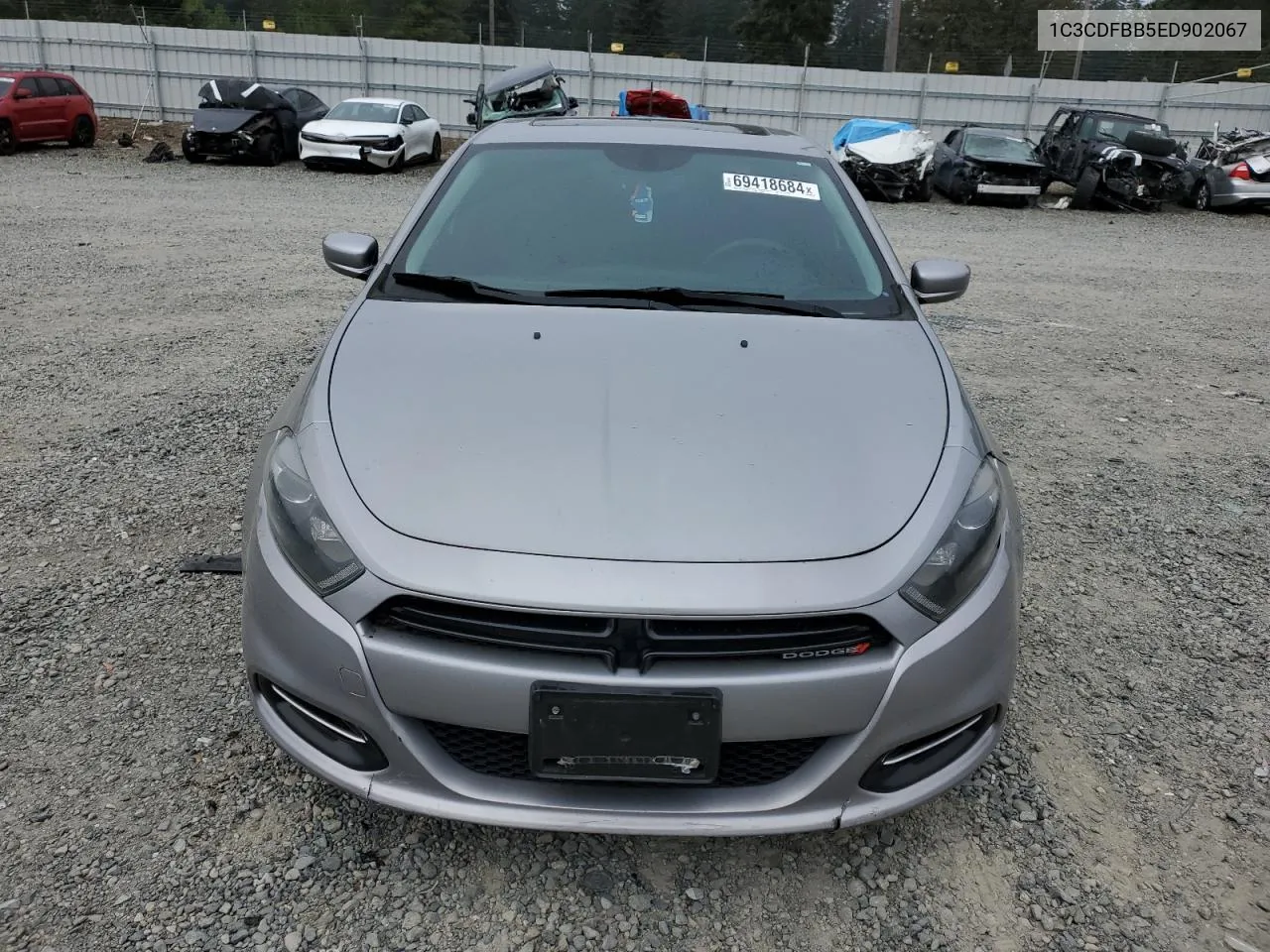 2014 Dodge Dart Sxt VIN: 1C3CDFBB5ED902067 Lot: 69418684