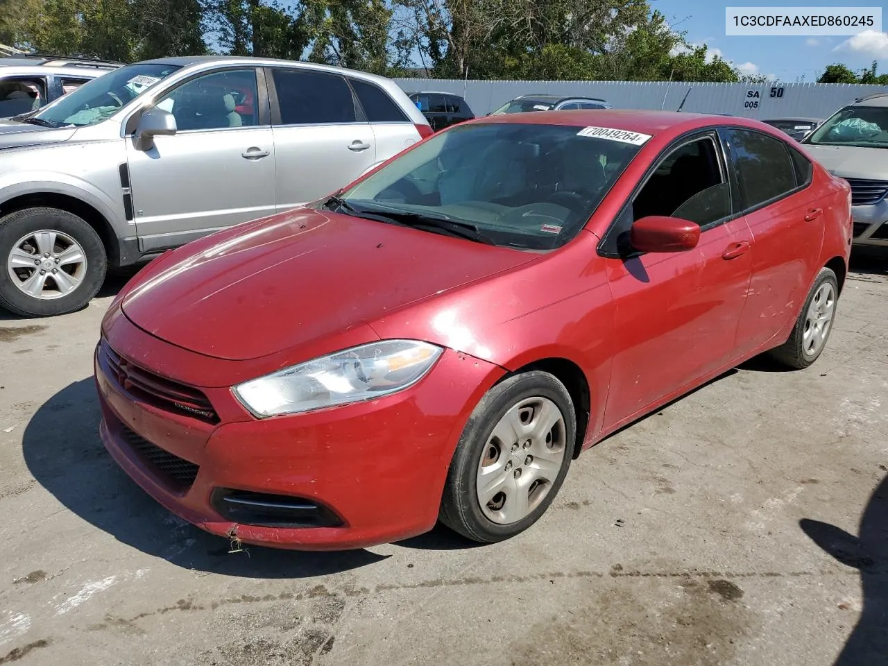 2014 Dodge Dart Se VIN: 1C3CDFAAXED860245 Lot: 70049264