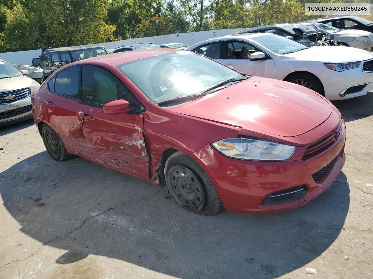 2014 Dodge Dart Se VIN: 1C3CDFAAXED860245 Lot: 70049264