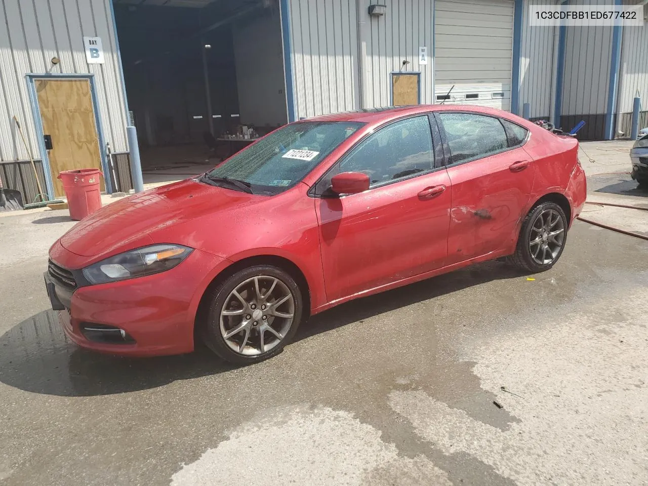 2014 Dodge Dart Sxt VIN: 1C3CDFBB1ED677422 Lot: 71221234