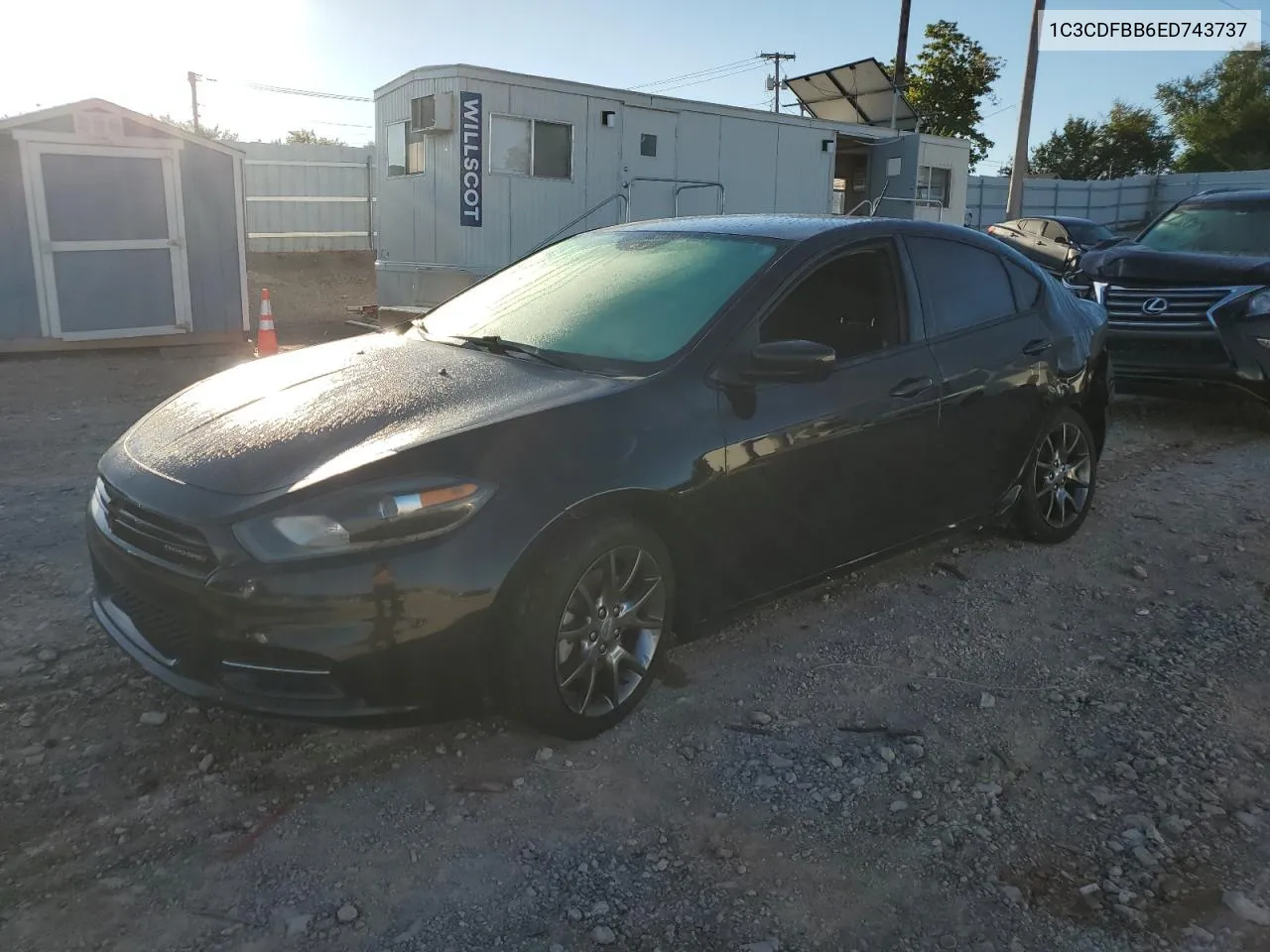 2014 Dodge Dart Sxt VIN: 1C3CDFBB6ED743737 Lot: 71721684