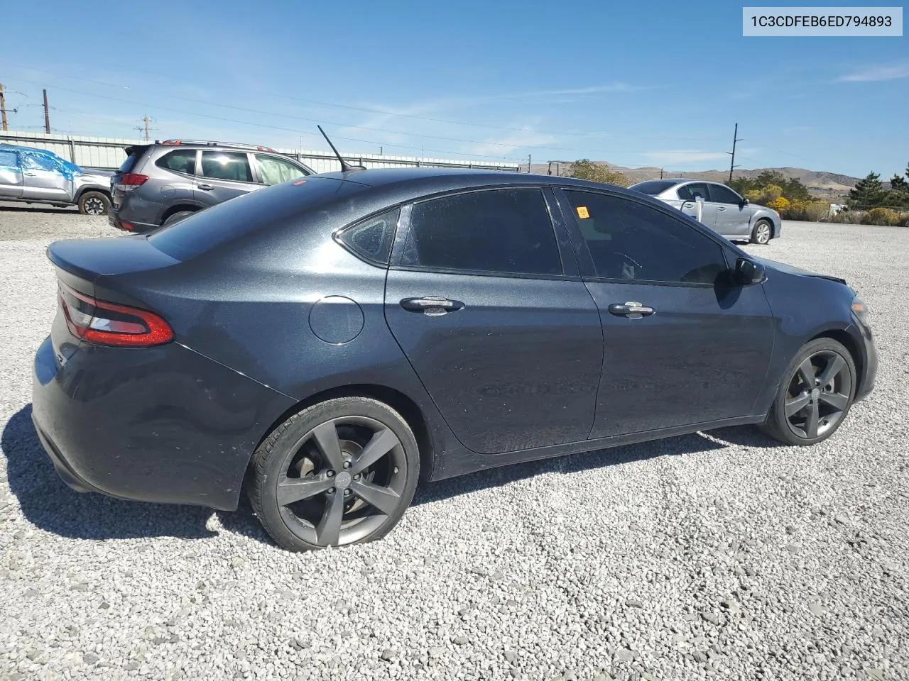 2014 Dodge Dart Gt VIN: 1C3CDFEB6ED794893 Lot: 71821424