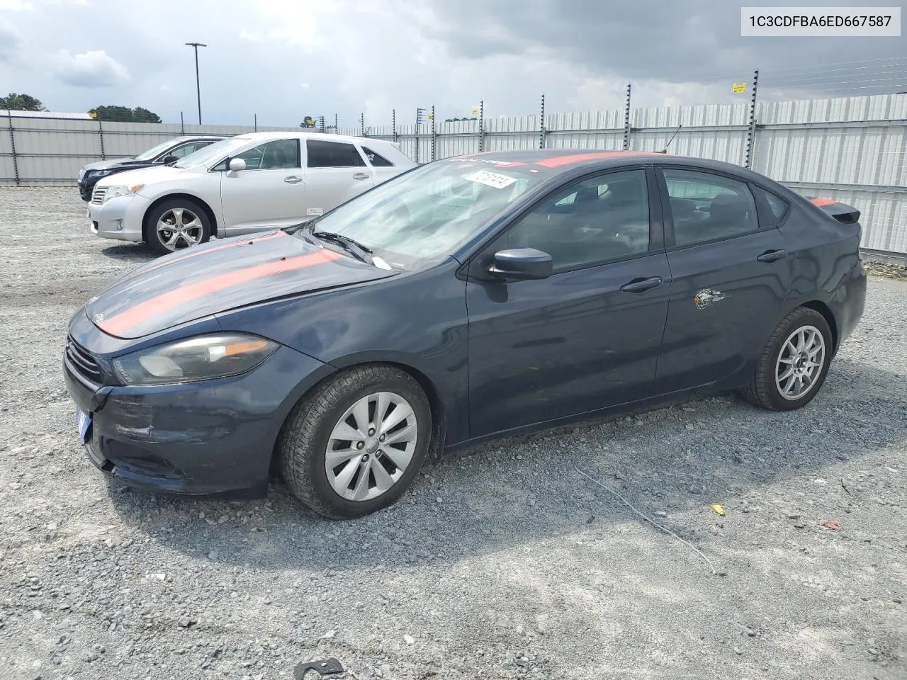 2014 Dodge Dart Sxt VIN: 1C3CDFBA6ED667587 Lot: 72131414