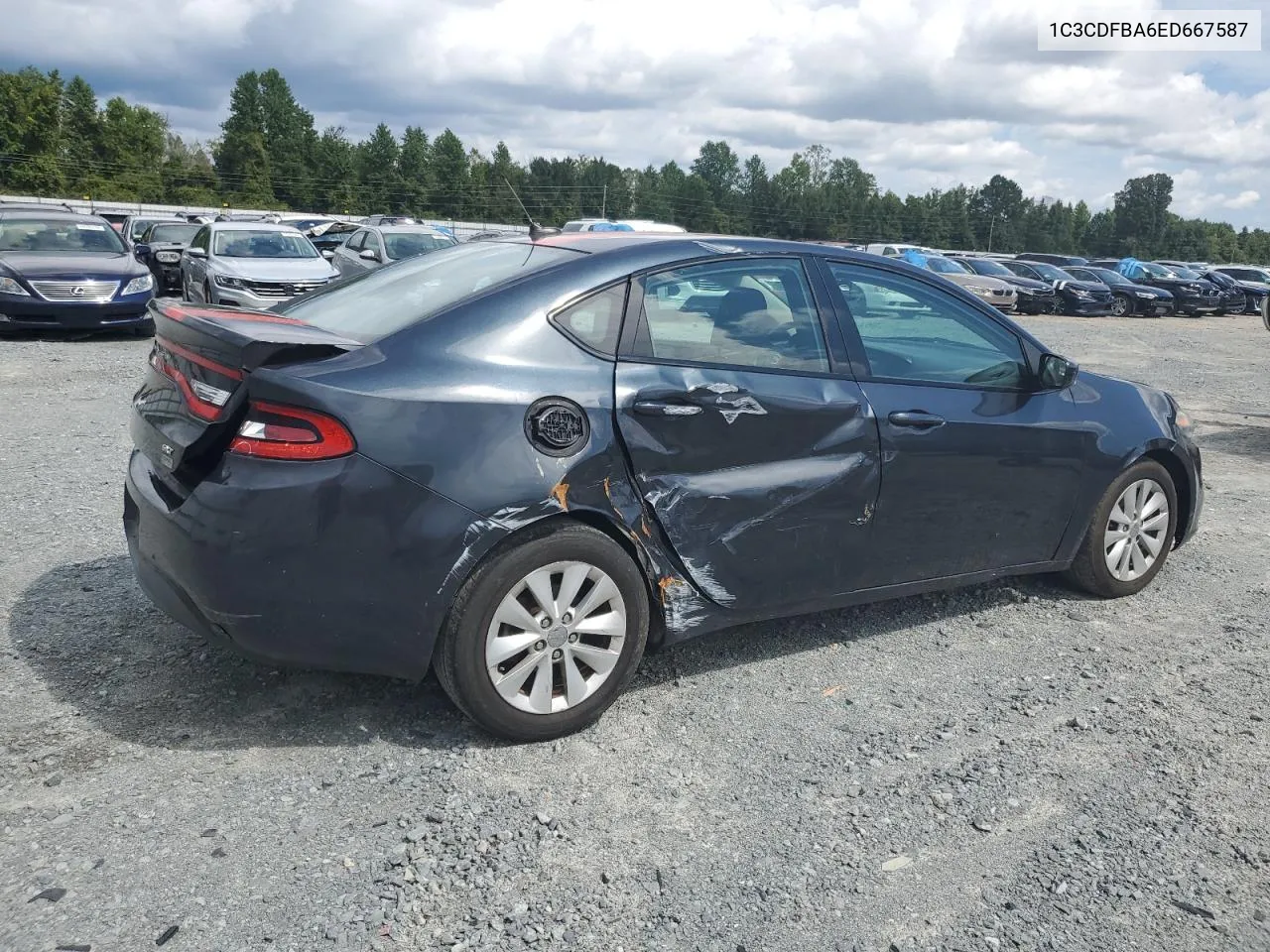 2014 Dodge Dart Sxt VIN: 1C3CDFBA6ED667587 Lot: 72131414