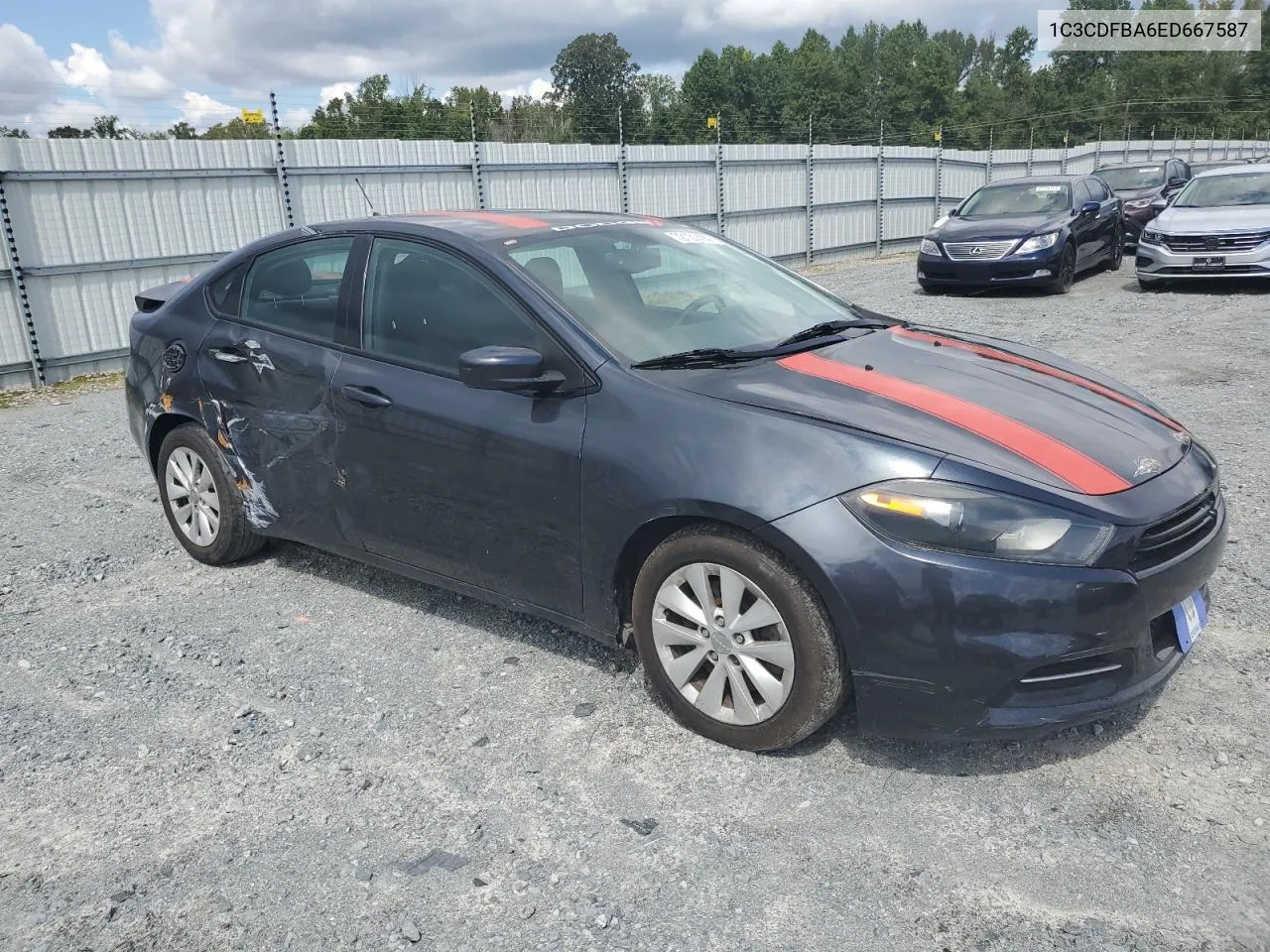 2014 Dodge Dart Sxt VIN: 1C3CDFBA6ED667587 Lot: 72131414