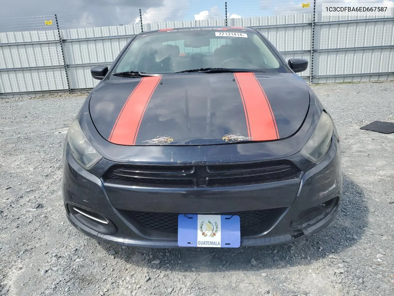 2014 Dodge Dart Sxt VIN: 1C3CDFBA6ED667587 Lot: 72131414