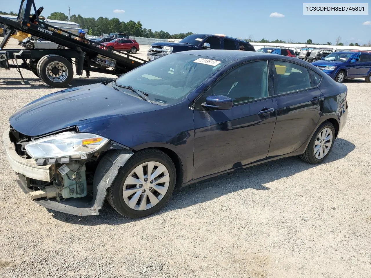 2014 Dodge Dart Se Aero VIN: 1C3CDFDH8ED745801 Lot: 72159914