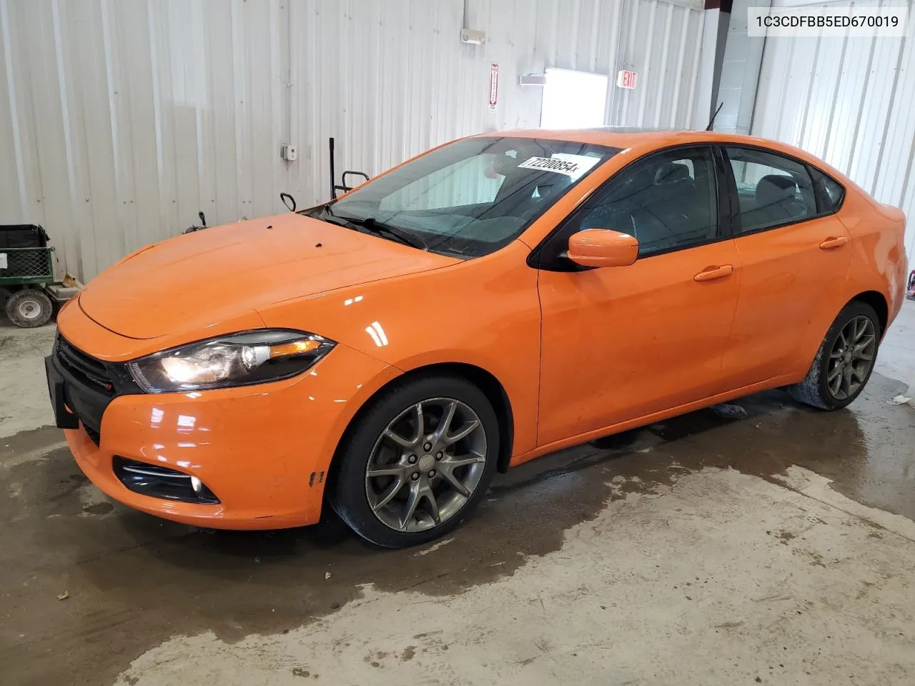 2014 Dodge Dart Sxt VIN: 1C3CDFBB5ED670019 Lot: 72200854